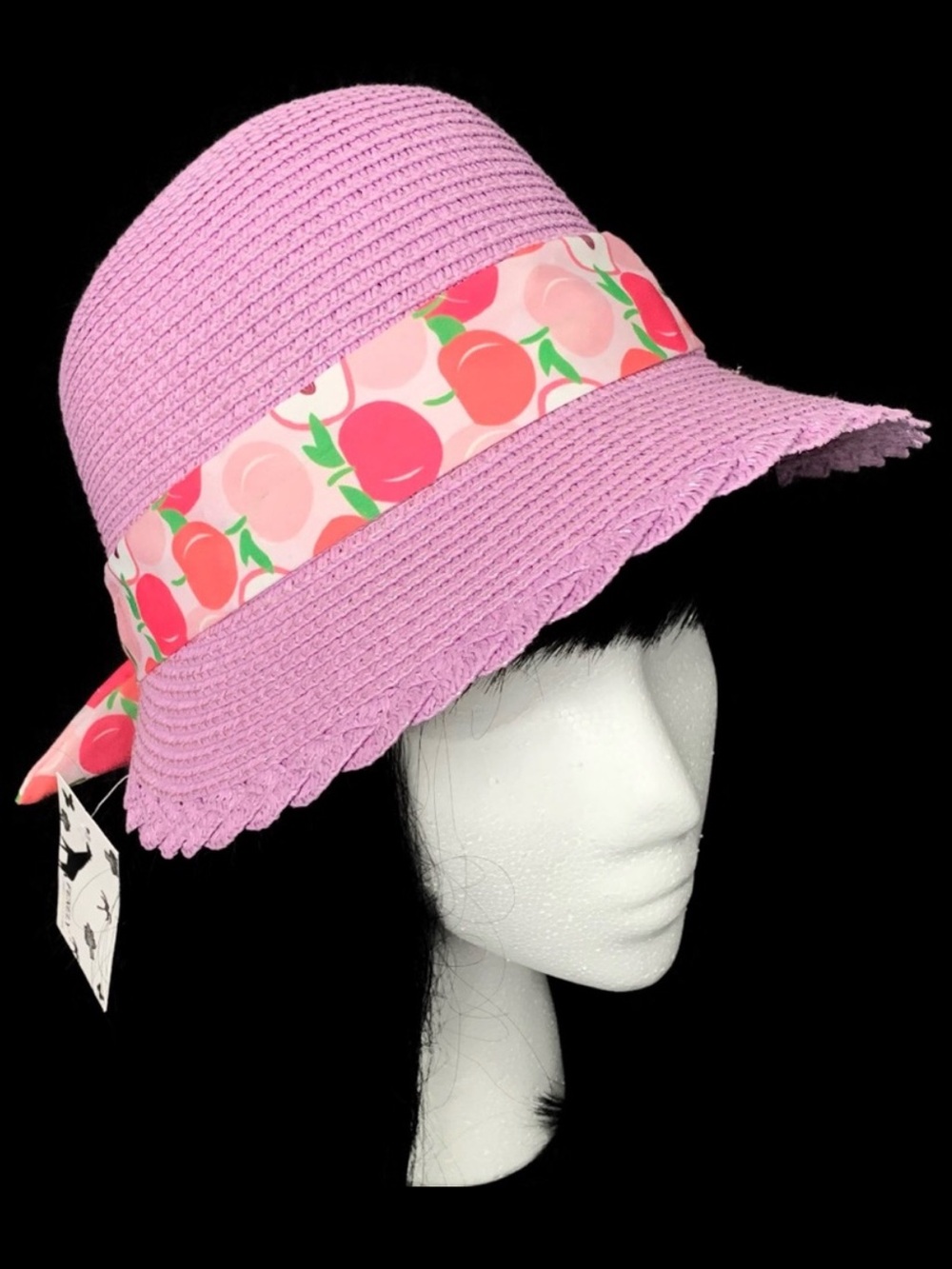 FENELY Girlhoodcore Woven Lavender Paper Hat
